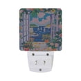 thumbnail image 5 of Yayeee LED Night Light for The Home Plug in With Light Sensors 2 Pack, Floral Window, 5 of 6