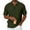 Army Green, variant on Fashion YLSDY Men's Quarter Zip Button Collared Shirts Short Sleeve Textured Knit Button Collared T Shirt Vintage Business Casual Golf Shirts White XXXL
