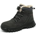 thumbnail image 1 of Bottines pour Hommes Mode Cuir Semelles Épaisses Chaussures de Protection pour Travail Couples Automne et Hiver Style Durable et Confortable, 1 of 9