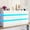 White, variant on Blotout 6 Drawer Dresser with 60000-color LED Lights & Power Outlet, 59'' Long Modern Chest of Drawers for Closet, Handle Free Minimalist Dresser for Bedroom, Living Room, Entryway, Hallway