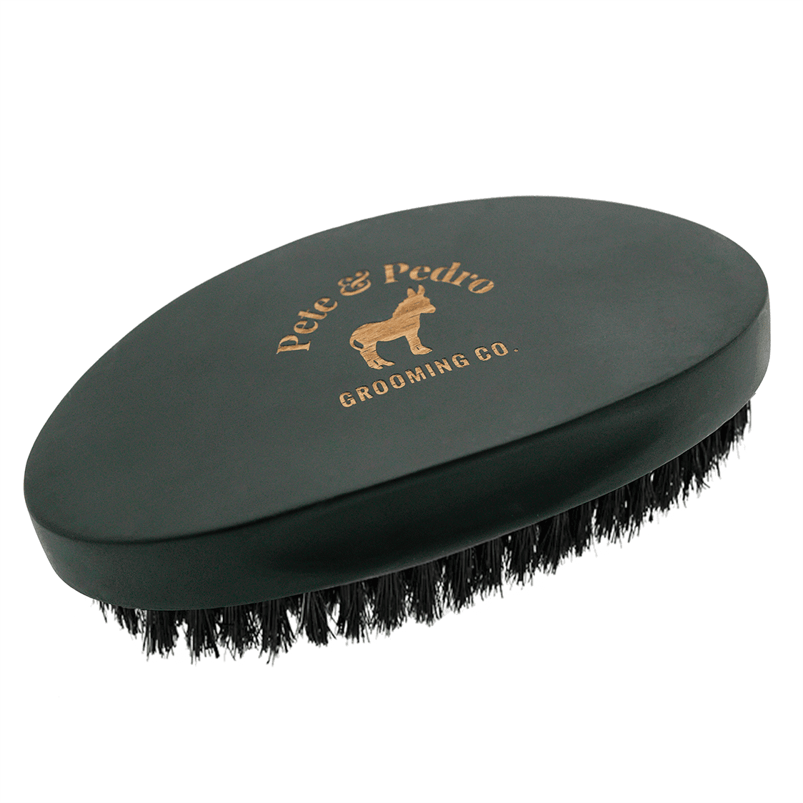 Pete & Pedro Oval Military Men's Hair & Beard Brush | 100% Natural Boar Bristles