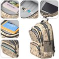 thumbnail image 4 of Princess and Flower Beige Pattern Cute School Backpack Bag with Padded Back and Adjustable Shoulder Straps 16.9 X 12.6 X 5.9 Inches, 4 of 5