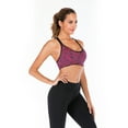 thumbnail image 2 of Women's Sports Bra Space Tie-Dye X-Back with Removable Pads for Yoga Running Fitness Workout, 2 of 8