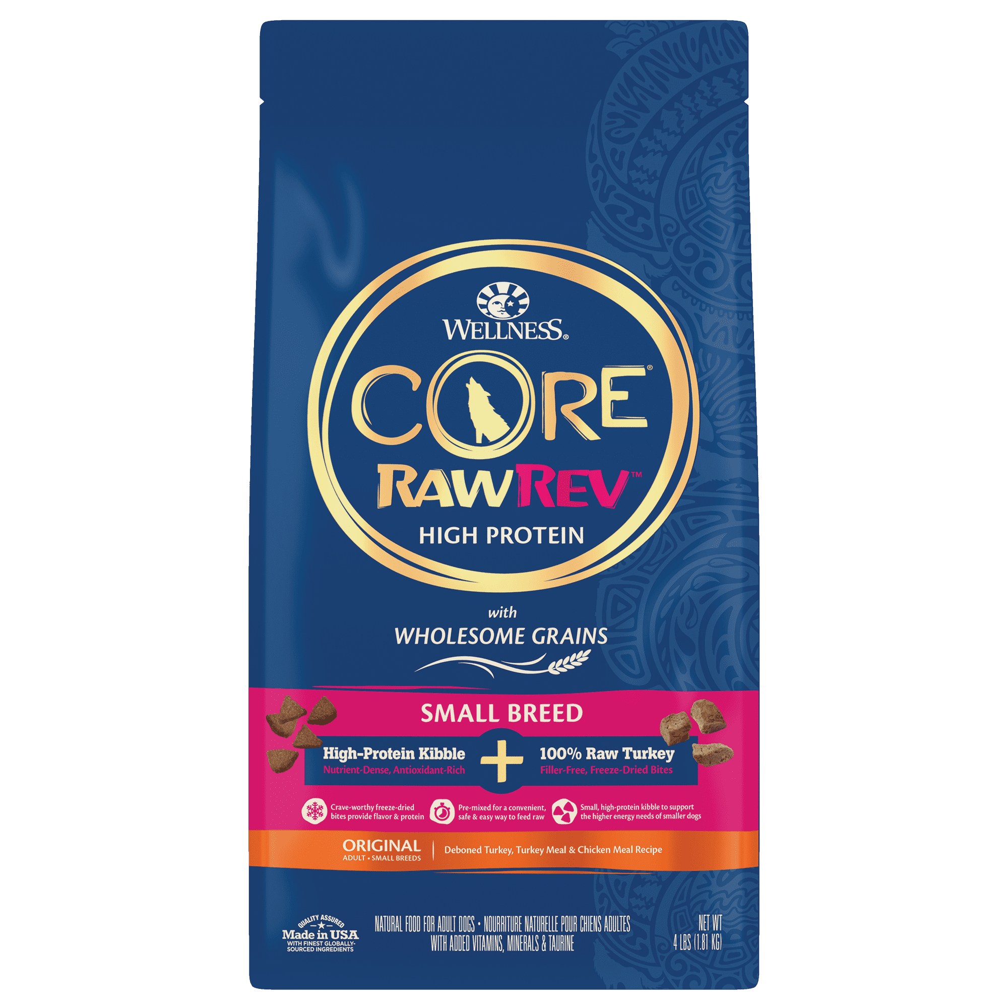 Wellness CORE RawRev Small Breed Wholesome Grains 4 Pound Bag in Nepal at NPR 6005 Rating 4