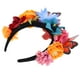 thumbnail image 4 of KAKOWELY Diadema de mariposa con flores de carnaval, accesorio floral para festivales, disfraz de Halloween, elegante decoración para el cabello para mujeres, 4 of 5