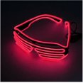 thumbnail image 4 of Neon LED Light Up Shutter EL Wire Glasses Glow Frame Dance Party Nightclub NEW Random Color, 4 of 4