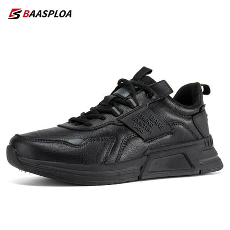 

Men s New Lightweight Waterproof Breathable Leather Sneakers Non-slip Wear-resistant Running Shoes