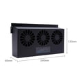 thumbnail image 3 of Upgrade USB Charging Solar Powered Fan Car Cooler Front/Rear Window Radiator Exhaust Fan ,Easy to Use, 3 of 6