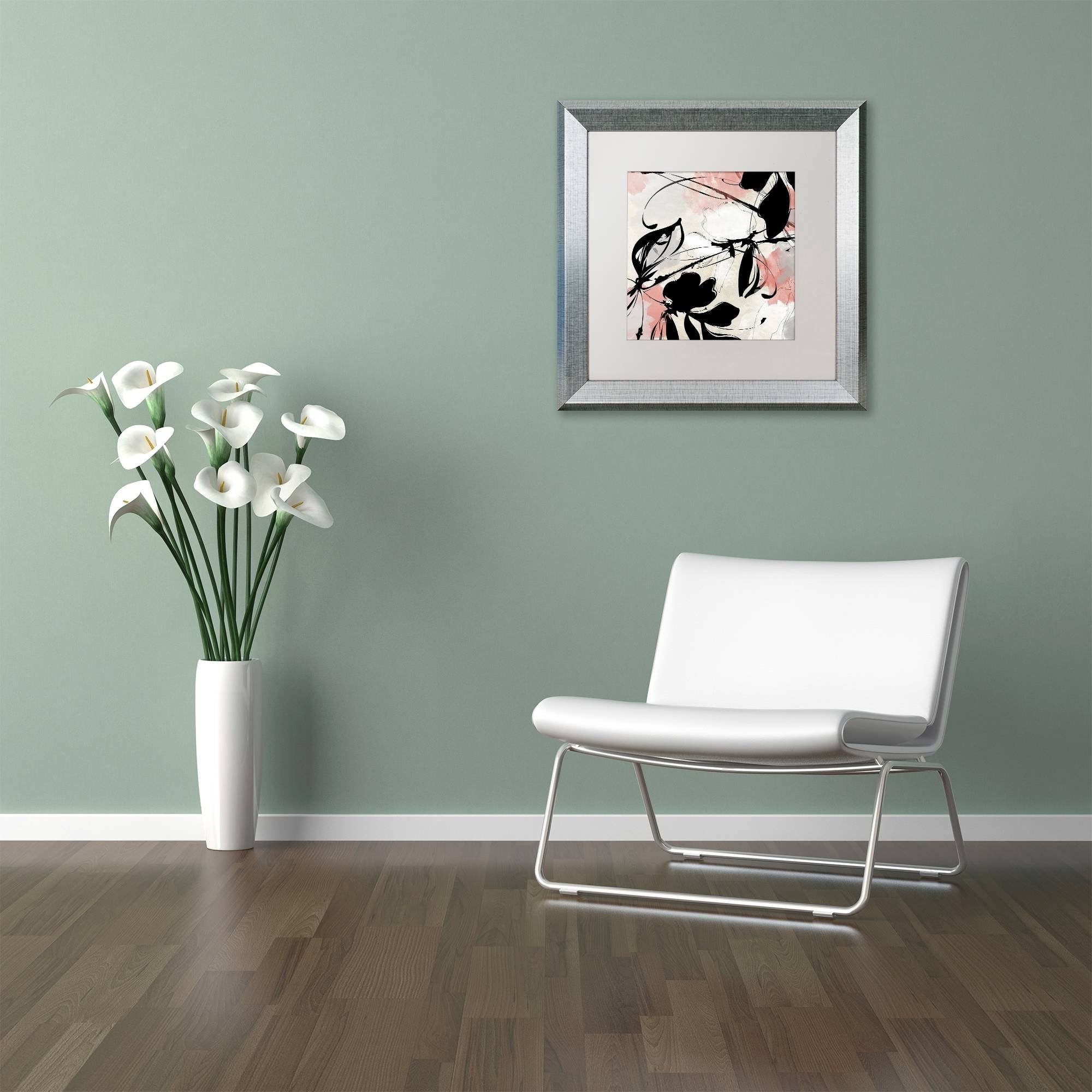 Trademark Fine Art "Manifesto with Coral" Canvas Art by Color Bakery White Matte, Silver Frame