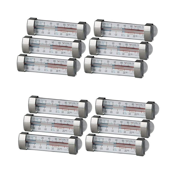 Taylor Precision Products Freezer & Refrigerator Thermometer - Analog - 12 Count