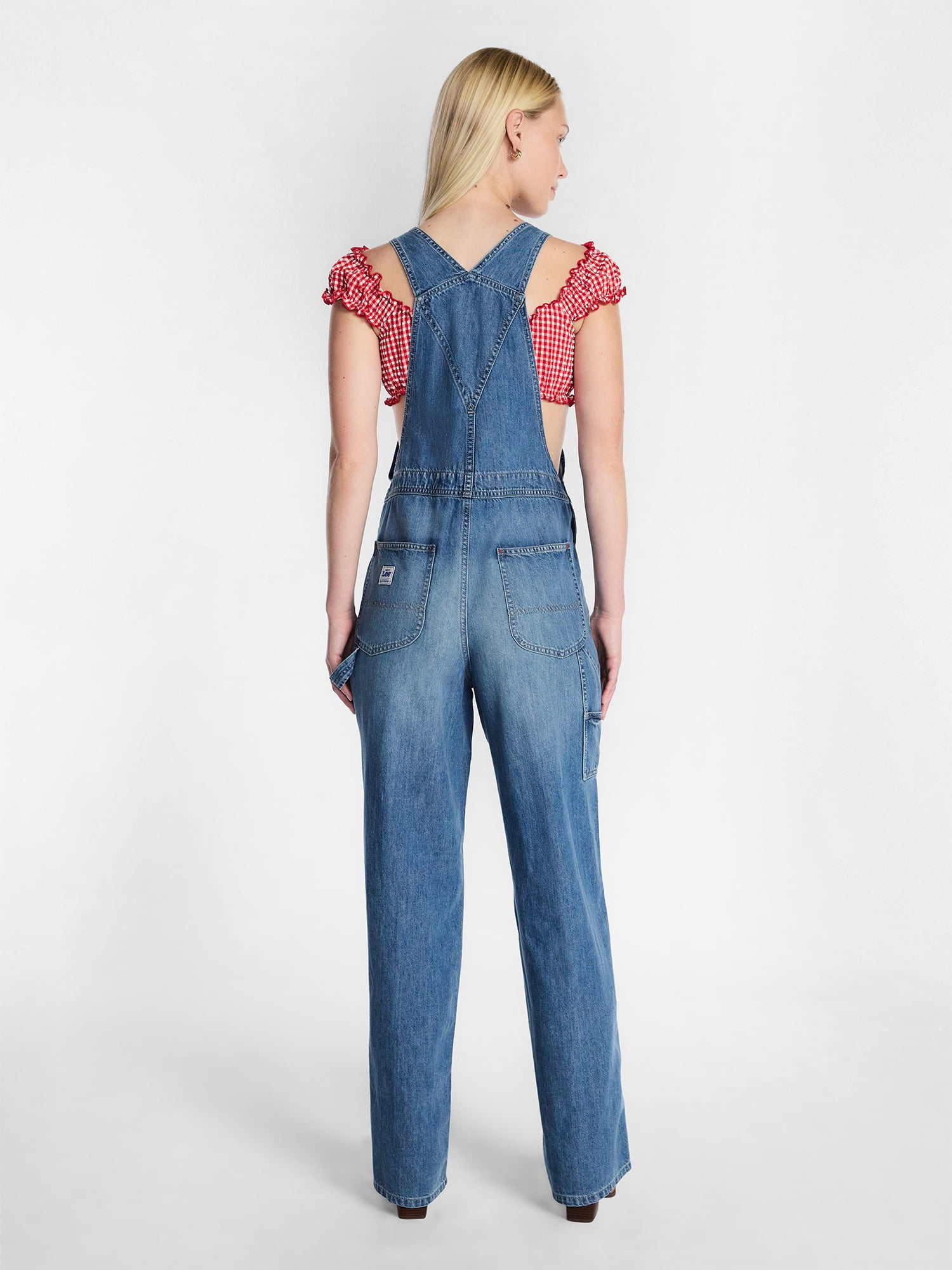 Kacey Lee Women's Denim Overalls, Sizes XS-XXL