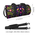thumbnail image 2 of Rocae Colorful Mexican Print Round Travel Duffel Bag and Fitness Bag, Women's Waterproof Weekend Tote, Men's Travel and Fitness Essentials, 2 of 8