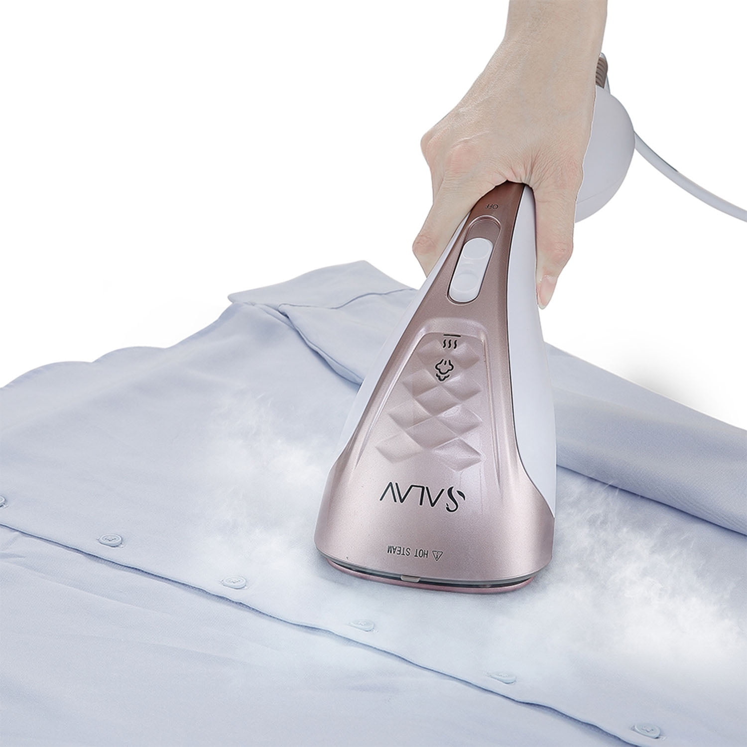 salav duo press handheld garment steamer