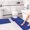 Blue#2, variant on 3-Piece Foam Bath Mat Set | Soft Velvet Fleece & Rubber Backing | Non-Slip Absorbent Bathroom Rugs | Machine Washable | 16x24in, 16x20in, 15x17in | Gray, Khaki, Dark Gray, Blue, Green, Pink, Red