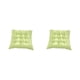 thumbnail image 4 of Inteprter Cojín para silla de comedor Tejido de poliéster cómodo Relleno de perlas Sin deslizamiento Con relleno de perlas para liberar el verde claro 2Conjunto, 4 of 6