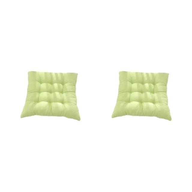 Langgg Waterproof Cushion For Outdoor Breathable Polyester Fabric Pearl Filling With Pearl Filling To Release Sitting Pressure light green 2Set