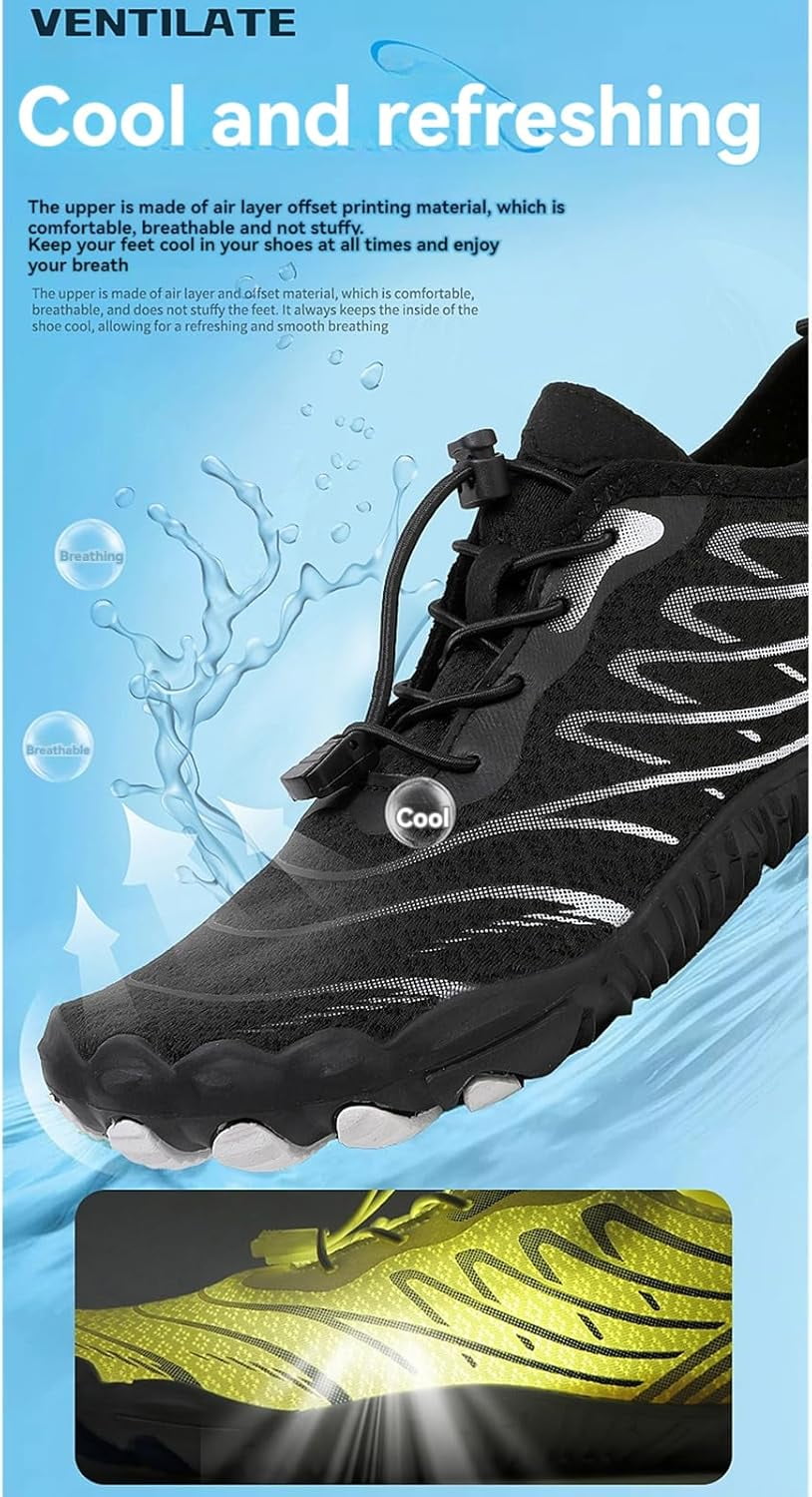Barefoot Shoes for Hiking & Walking | Wide Toe Box Minimalist Footwear for Men and Women | Anti-Slip Sole