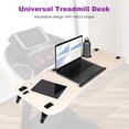thumbnail image 2 of LUCKUP Treadmill Desk Attachment, Universal Walking Laptop Holder Desk 39" L x 15" W Ergonomic Platform Workstation for Treadmill with Cup Holder, Laptop/Tablet Stand, White, 2 of 8