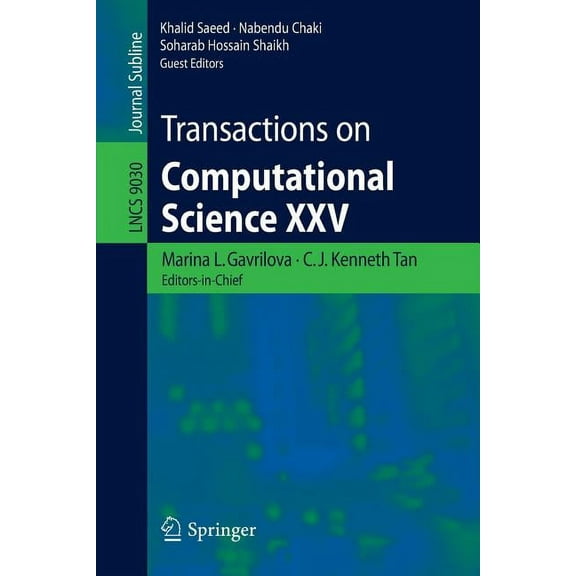 Transactions on Computational Science XXV, (Paperback)