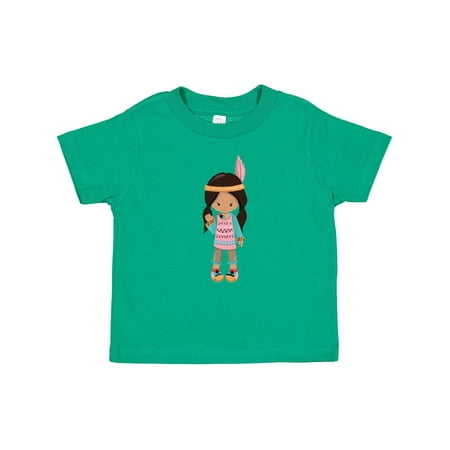 

Inktastic Native American Girl Cute Girl Brown Hair Gift Baby Girl T-Shirt