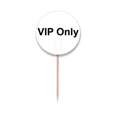 thumbnail image 1 of Vip Only Drapeaux à Motif Symbole Noir Étiquettes Rondes Décoration de Fête, 1 of 3