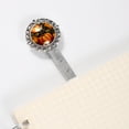 thumbnail image 3 of Thanksgiving pumpkins leaves Book Mark: Vintage Silver Lace-Edged Bookmark - a Delightful Gift for Readers and Book Lovers, 3 of 5