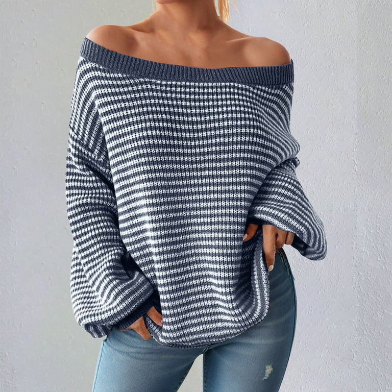 Sexy Strapless Shoulder Long Sleeve Sweaters Sexy Strapless Shoulder Long Sleeve Sweaters