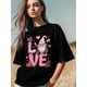 thumbnail image 4 of Camiseta de mujer, camisetas de manga corta, camisetas casuales, camisetas de cuello redondo con gnomo de amor para el Día de San Valentín para mujer, 4 of 8