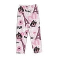 thumbnail image 4 of Daiia Eiffel Tower and Butterflies Women's Sleep Pant with Pockets and Drawstring,Pajama Pants-Large, 4 of 9