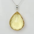 thumbnail image 3 of GEMHUB 115Ct. Pear Cut Yellow Citrine Gemstone Pendant Yellow Stone 925 Silver Pendant Faceted Jewelry Yellow Gemstone Citrine Pendant Without Chain Yellow Birthstone Pendant Women Crystal Pendant, 3 of 4