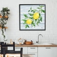 thumbnail image 3 of Stupell Industries Farmhouse Juicy Lemon Vine on Blue Black Framed Giclee Art, 24 x 24, by Paul Brent, 3 of 7