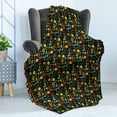 thumbnail image 4 of Floral Soft Flannel Fleece Throw Blanket, Scandinavian Art Style Sketch of Ornamental Flowers with Leaves, Cozy Plush for Indoor and Outdoor Use, 50" x 70", Charcoal Grey and Multicolor, by Ambesonne, 4 of 5