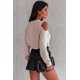 thumbnail image 1 of ABPHQTO Sudadera caqui con hombros descubiertos para mujer, 1 of 5