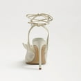 thumbnail image 4 of Sam Edelman Women's Aura Lace Up Stiletto Heel Ivory Tulle 8.5M, 4 of 5
