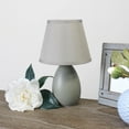 thumbnail image 2 of Simple Designs Mini Egg Oval Ceramic Table Lamp 2 Pack Set, 2 of 8