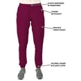 thumbnail image 4 of Women's Medical Nursing Jogger Scrub Set GT 4FLEX Top and Pant, 4 of 7