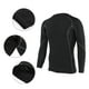 thumbnail image 4 of Ropa deportiva de secado rápido elástica de manga larga negra para hombre para entrenamiento Fitness Running Gym M, 4 of 8
