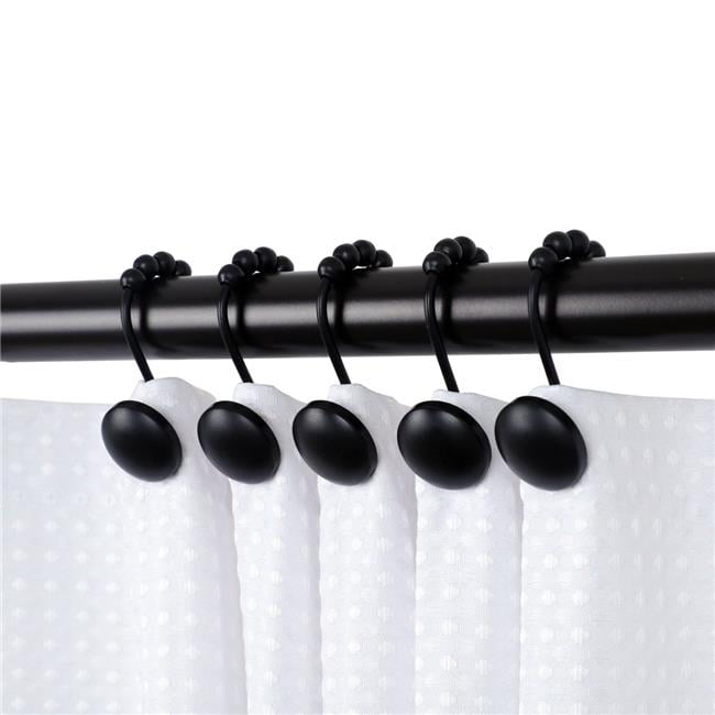 Utopia Alley Hk6bk Beatrice Shower, Curtains With Hooks