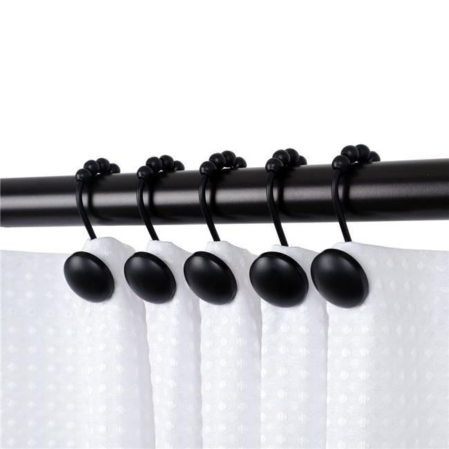 Utopia Alley HK6BK Beatrice Shower Curtain Hooks for Bathroom Shower