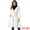 White, variant on Women's Single Breasted Belted Outerwear Coat with Pockets White S