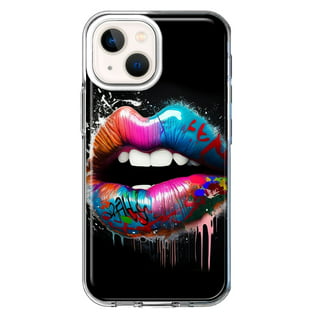 Red Lips Kiss Phone Case for iPhone 14 Pro Max, iPhone 11 12 13 Pro Max  Case iPhone XR, XS Max 7 8 Plus, Samsung S21, S22, Z FLIP 4 