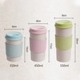 thumbnail image 5 of Joernso 350ml/450ml/550ml Water Cup Food Grade Wear Resistant Plastic Water Coffee Cup with Protective Sleeve for Home, 5 of 8