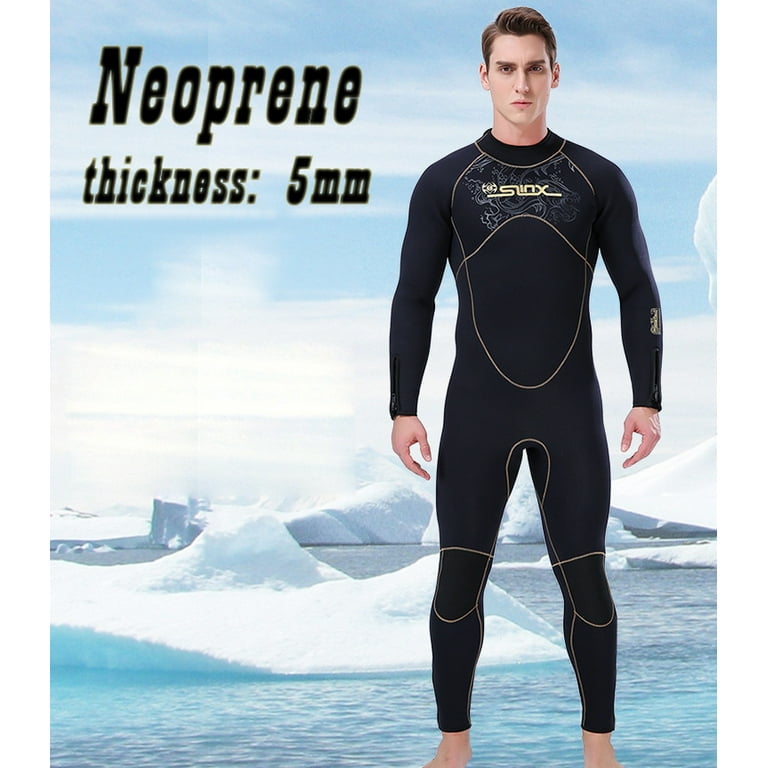 5MM Men Full Body Wetsuit Diving Suit Neoprene Swimwear Surfing