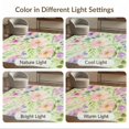 thumbnail image 5 of ODIKA 8'x10' Green Mint Blossoms and Pastel Floral Washable Area Rug Elegant Watercolor Flowers with Soft Spring Hues Durable, Non-Slip for Living Room, Under Sectional, Family, 5 of 5