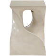 thumbnail image 3 of Meridian Furniture Jula Beige Table d'Appoint en Béton pour Intérieur/extérieur, 3 of 9