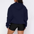 thumbnail image 5 of Delconic Women's Oversized Pink Hoodie Sweatshirt, Casual Long Sleeve Pullover with Pocket, Soft and Cozy for Everyday Wear Navy 2XL, 5 of 8