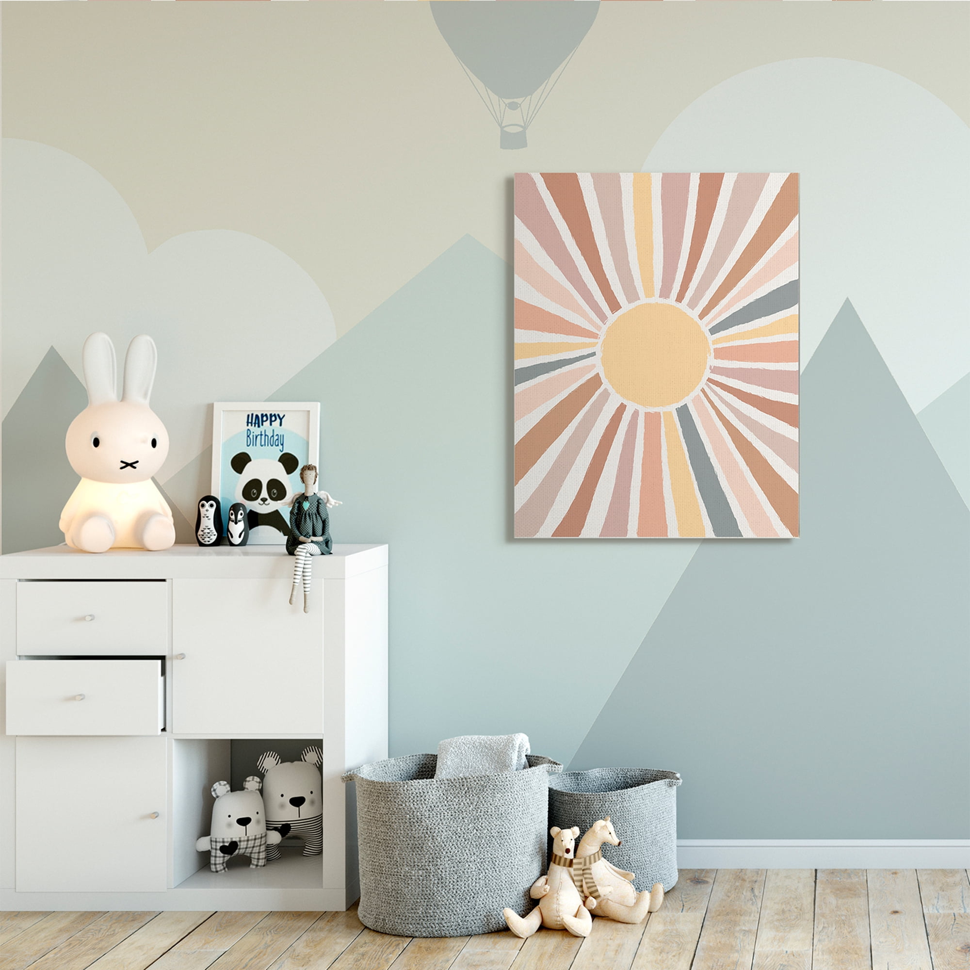 Stupell Industries Southwestern Desert Sun Striped Pattern Rays,36 x 48,Designed by Lisa Whitebutton