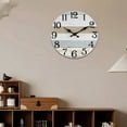thumbnail image 4 of Gnwei Wall Clock 10 Inch Battery Operated Silent Non-Ticking Wall Clock Vintage Retro Rustic Style Decorative for Bedroom Living Room Kitchen Home Office, 4 of 8