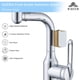thumbnail image 3 of Grifo de baño ICREEH, 4 modos, giratorio 360°, cromado, 3 of 8