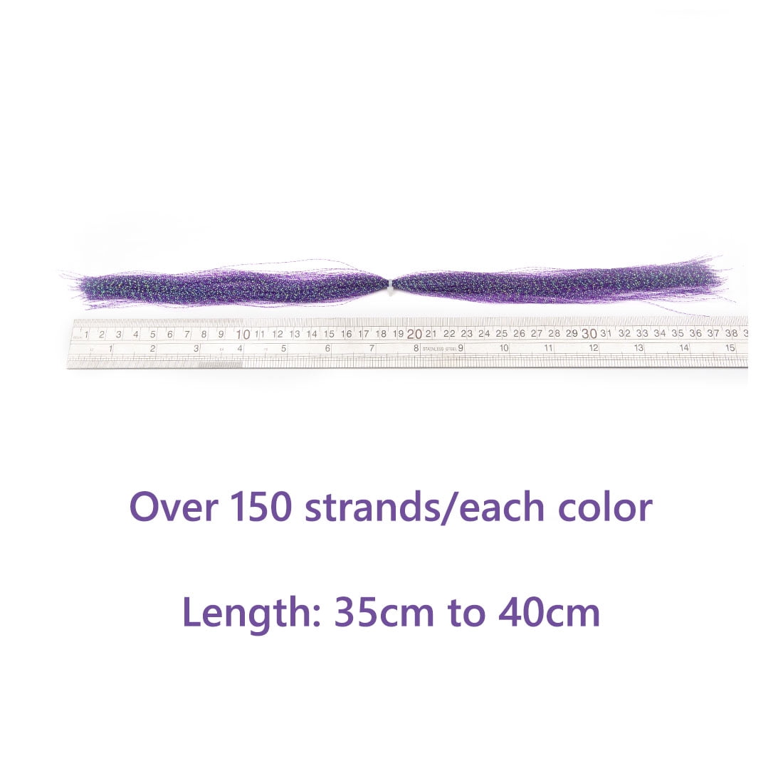 HERCULES 30 Packs Fly Tying Materials, Fly Fishing Line, Spiral Multi-Color Fly Fishing Crystal Flash Flashabou Tinsel for Making Fly Fishing Lure Flies